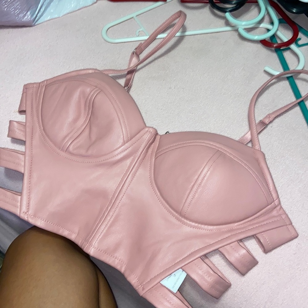 Pink crop top